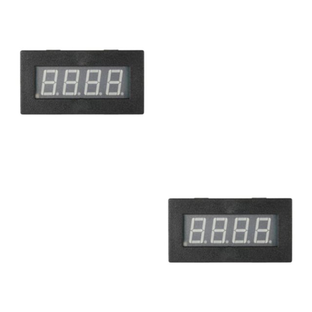 Decodeary Tachymètre de Fréquence Numérique Voiture Motor Speed Meter RPM Mesure Rouge 2Set