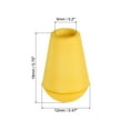 thumbnail image 2 of Uxcell Bell End Stopper, Cord Rope Lock for Drawstring Bag, Yellow 20 Pack, 2 of 5