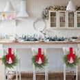 thumbnail image 5 of 6 Pcs 10.6 Inch Mini Christmas Cabinet Wreaths, Artificial Norfolk Pine Small Wreath Set, Farmhouse Greenery Hanging Wreath for Kitchen Cabinet Front Door Window Wall Holiday Decor, 5 of 5