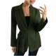 thumbnail image 2 of Pntutb, ropa de negocios para mujer, cárdigan de manga larga de Color sólido, chaqueta superior, abrigo con bolsillo y cinturón, liquidación Pntutb Pntutb-4028, 2 of 9