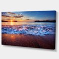 thumbnail image 3 of Design Art - Blue Sea Waves during Sunset, 3 of 4