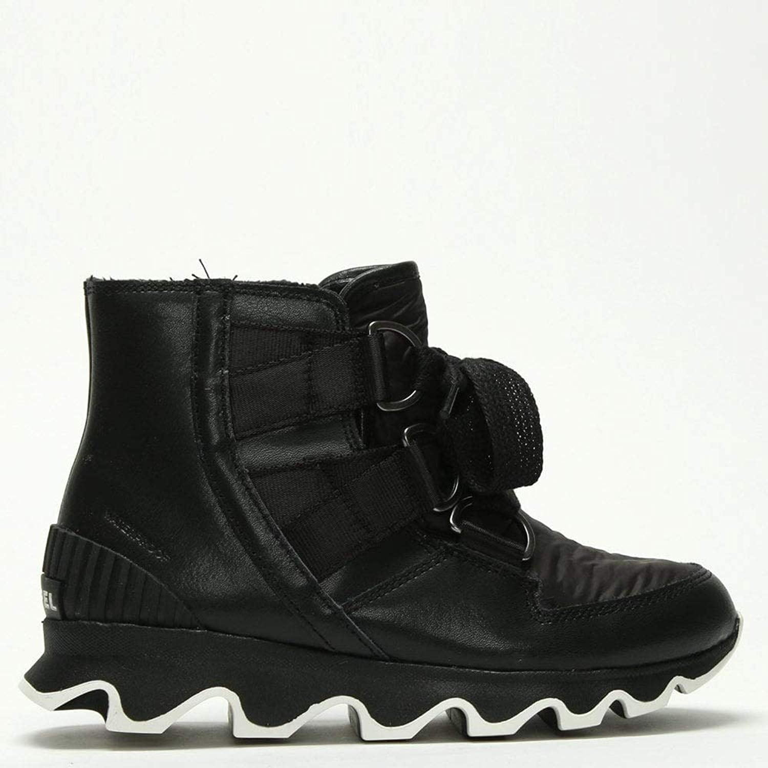 SOREL Kinetic¿ Short Lace Black/White Leather/Nylon Combination 8.5 B (M) - Walmart.com