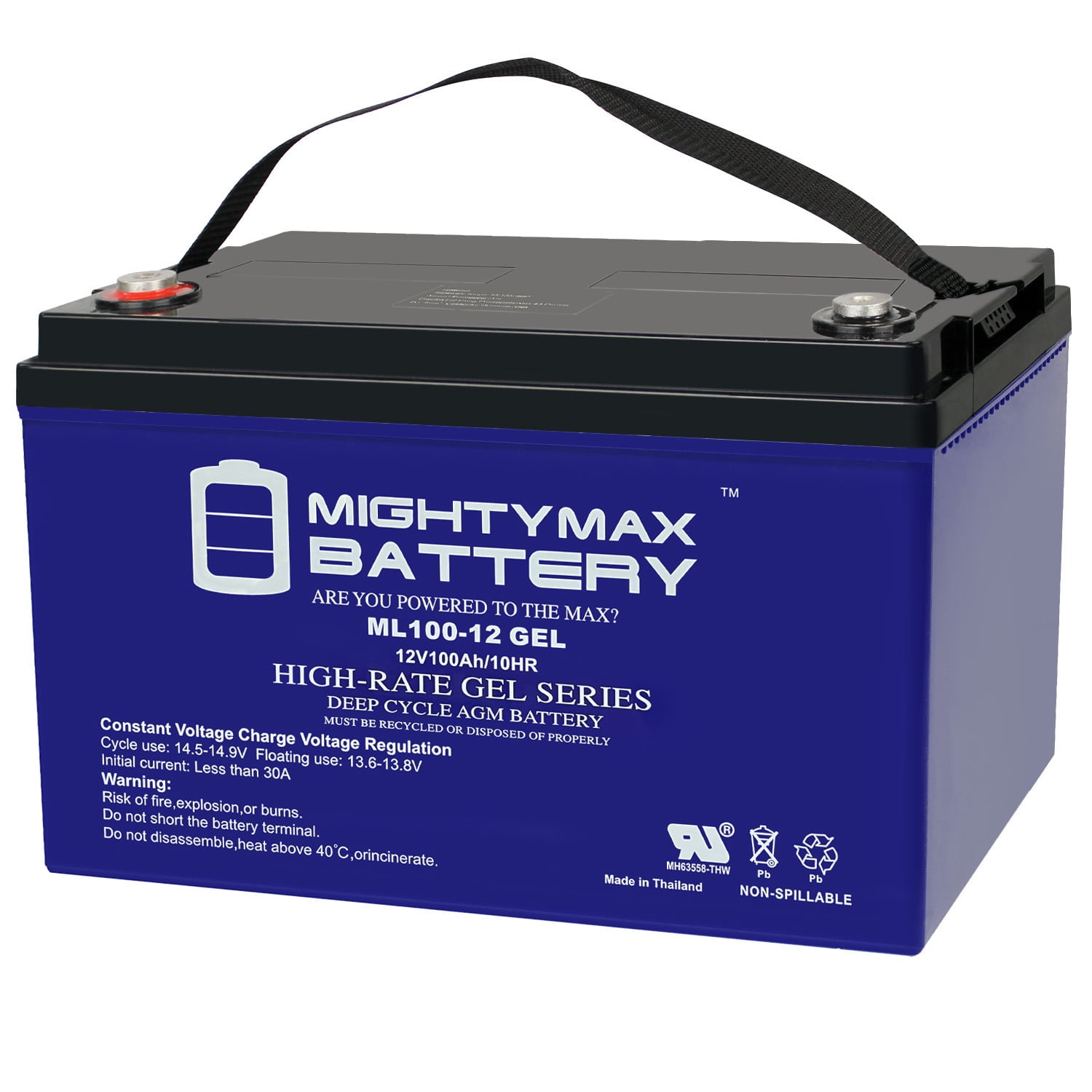 12V 100AH GEL Battery Replaces SolarPod Standalone Power System 