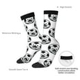 thumbnail image 4 of Logiee Happy Soccer Print Adult Socks for Men & Women,Calf Socks, Ankle Socks,Boots Socks,Breathable Casual Sock,Unisex Crew Socks, 4 of 6