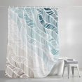 thumbnail image 3 of Shower Curtains for Bathroom, Ombre Brown Blue Waterproof Fabric Shower Curtain, Summer Coastal Ocean Sea Beach Wave Decorative Bathroom Curtain for Bathtub, 36"x72", No Hooks Included, 3 of 9