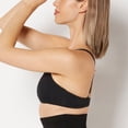 thumbnail image 2 of No Show  Bralette With Faux Wire In Tuexdo Black, 2 of 5
