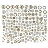 Antique Charms - 160-Piece Antique Jewelry Charms, Assorted Steampunk Metal Wheel Gear Cog Pendant Charms for Jewelry Making, Small Craft Supplies and Jewelry Findings for DIY Necklaces, Bracelets