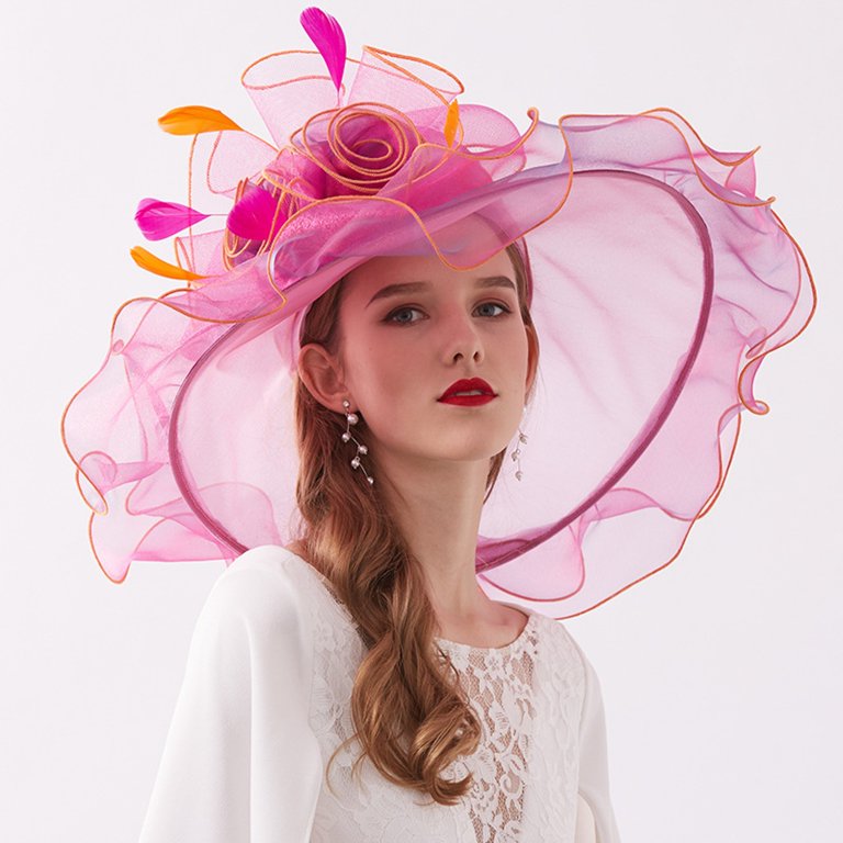 Elegant Pink Women\'s Hat BARBARA HAT - Blush Pink - Gold Coast Couture main image 3