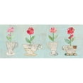 thumbnail image 3 of Prahl, Courtney 14x8 Black Modern Framed Museum Art Print Titled - Teacup Floral V, 3 of 5