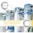 thumbnail image 4 of Seahorse Coastal Blackout Curtains for Bedroom, Summer Nautical Starfish Coral Ocean Thermal Insulated Kitchen Drapes with Grommets, Light Blocking Window Treatment, 2 Panels 52" x 54", 4 of 7