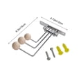 thumbnail image 3 of Lenkho Decorative Swivel Metal Wall Hook, Foldable Coat Rack Hook, Multi‑Purpose Wall‑Mount Hanger for Clothes, Hats, Bags, Ideal for Bathroom, Kitchen & Bedroom Storage, 3 of 6