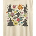 thumbnail image 3 of Disney Princess - Princess Silhouettes Flowers-  Women's Short Sleeve Graphic T-Shirt, 3 of 5