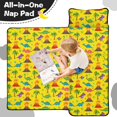 thumbnail image 4 of Dinosaur and Palm Yellow Pattern Teens Toddler Nap Mat with Pillow, Sleeping Mat Bag for Preschool Daycare 50"x20", 4 of 6