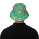 thumbnail image 5 of Fotbe Funny Animals in Jungle Sombrero Tipo Pescador con Estampado – Sombrero de Sol de Algodón de Moda para Playa, Golf, Pesca, 5 of 6