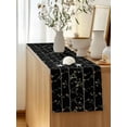 thumbnail image 5 of Table Runner 72 Inches Long for Kitchen Dining, Sparrow Dresser Scarf Farmhouse, Dining Table Decorations for Wedding/Parties, Spring Birds on The Branches Vintage Country Black 16 x 72 In, 5 of 8