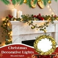 thumbnail image 3 of KOYPTL 2 Pack Christmas Artificial Garland Twinkling Tree Fairy Light Olive Vine,6.6Ft 20LED Faux Vines Greenery Garland with Lights for Christmas Spring Wedding Table Bedroom Home Decoration, 3 of 9