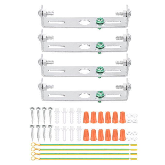 Kit de Soporte de Montaje Universal para Luminarias Uxcell de 80mm (3.1"), 4 Set de Placa de Luz de Techo con Tornillo para Candelabro, Techo, Colgante y Montaje en Pared