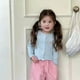 thumbnail image 2 of Primavera Verano niños Slim Fit blusa abrigo 1-8Y lindas niñas camisa de punto suéter Top estilo fino cárdigan para niños prendas de vestir, 2 of 6