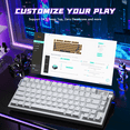 thumbnail image 6 of ATTACK SHARK R85HE Wired 75% Hall Effect Rapid Trigger Mechanical RGB Gaming Keyboard,8K Polling,0.05mm RT Accuracy,0.08MS Latency,Magnetic Switch,5Layer Sound Damped,Driver for PC(White Contour), 6 of 9