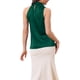 thumbnail image 3 of INSPIRAR CHIC Blusas de Satén sin Mangas para Mujeres, Elegante Top de Verano, M Verde Oscuro, 3 of 5