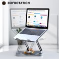 thumbnail image 2 of Soporte para portátil JOYEKY ajustable con base giratoria de 360° de 10 a 16 pulgadas, 2 of 7