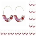 thumbnail image 2 of Aretes estilo vintage Qarigey en forma de U gotas para las orejas día de San Valentín Púrpura, 2 of 6