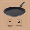thumbnail image 3 of Pan De Buyer, crepé y tortilla de acero al carbono, color azul, 24 cm, 3 of 8