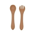 thumbnail image 1 of Less Than 5 Tableware 2pcs/Set Baby Spoon Small Silicone Spoon for The First Stage Baby Spoon Fork Food Grade Suitable for Dishwasher, 1 of 5