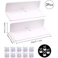 thumbnail image 2 of Floating Wall Shelves,2 Pieces Floating Shelves Wall Shelf with Accessories Acrylic Adhesive Display Rack Wall Mounted Floating Shelves Storage Rack for Nintendo Switch，JUN, 2 of 7