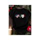 thumbnail image 1 of 1pc Women's Fitted T-Shirt with uSa & Mexico Flag Heart Design - 100%, Machine Washable, all-Season Comfort Fit, Vibrant Digital Print, Perfect for Casual Wear or Gifting, Patriotic Clothing | Pa, 1 of 6
