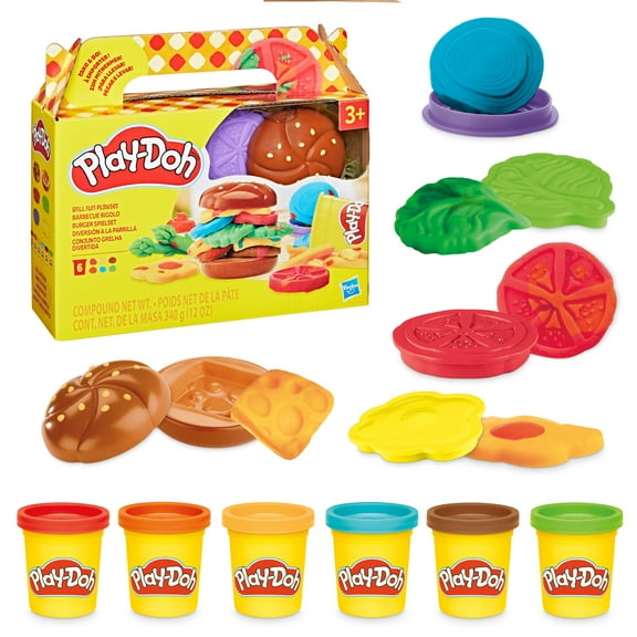 Play-Doh Grill Fun Playset, Play Kitchen Toy for Kids, Ages 3 and up
