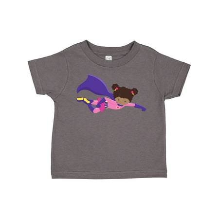 

Inktastic African American Girl Cape Superhero Girl Gift Toddler Toddler Girl T-Shirt