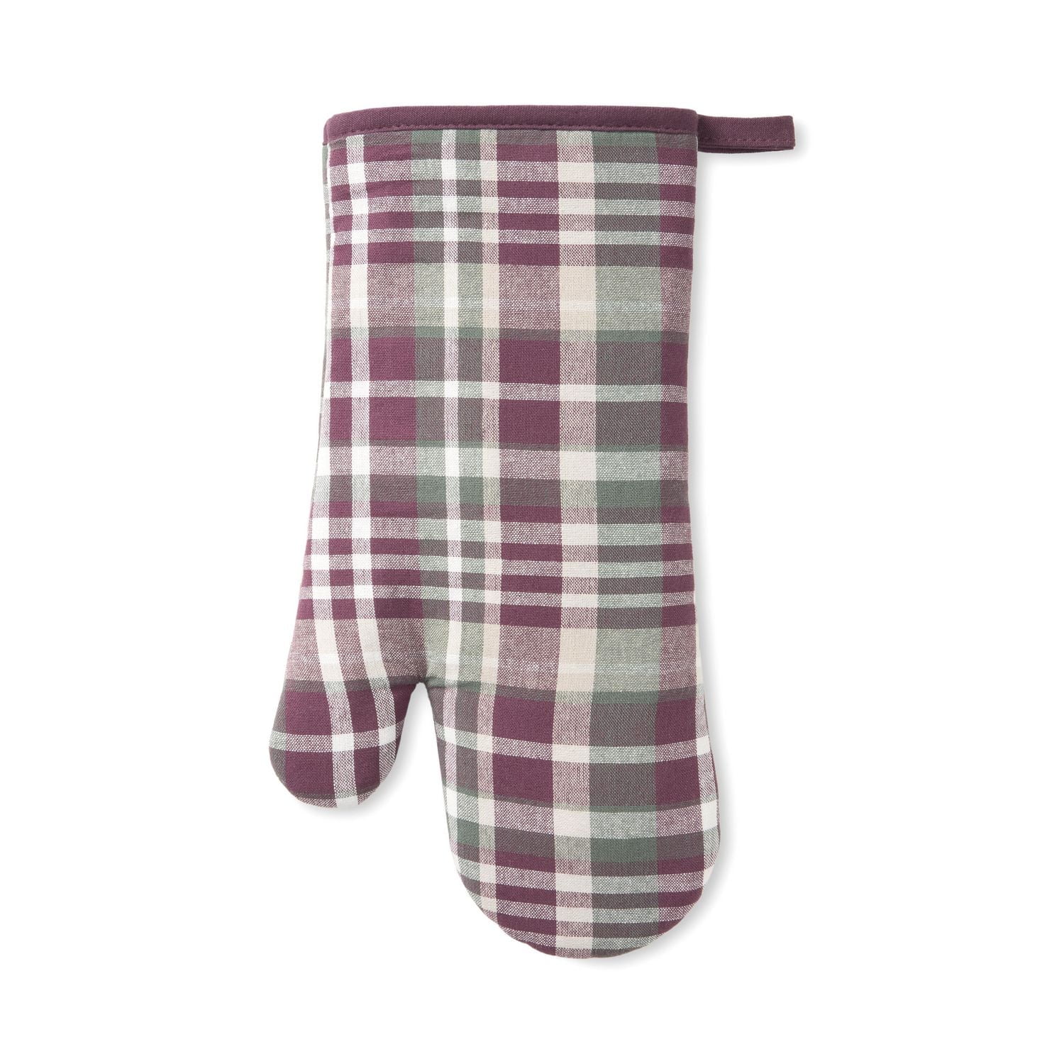 Home Trends Yarn Dye Plaid Oven Mitt