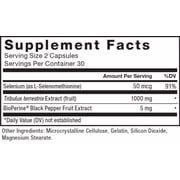 Force Factor Fundamentals Tribulus terrestris, Key Natural Ingredient Traditionally Used to Boost Male Vitality & Testosterone, 1,000 mg, 60 Count