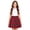 Yellow #02, variant on Girls Plaid Pleated Skirt Classic School Uniform A-Line Skirt Elastic Waist Tartan Skirt for Kids Teens Casual Daily Wear & School Outfit,130
