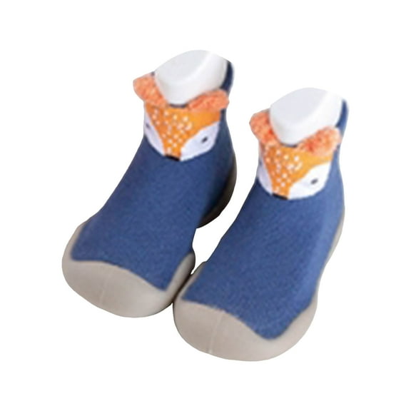 Mepaouo Baby Sock Shoes Boys Girls Non Slip Soft Sole Sneakers Toddler Infant First Walking Shoes Blue