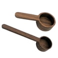 thumbnail image 2 of Naiovety Cuchara dosificadora fácil de limpiar, herramienta esencial para amantes del café, versátil para muchas ocasiones, 2 piezas Juegos de servir café y té Nogal negro, 2 of 6