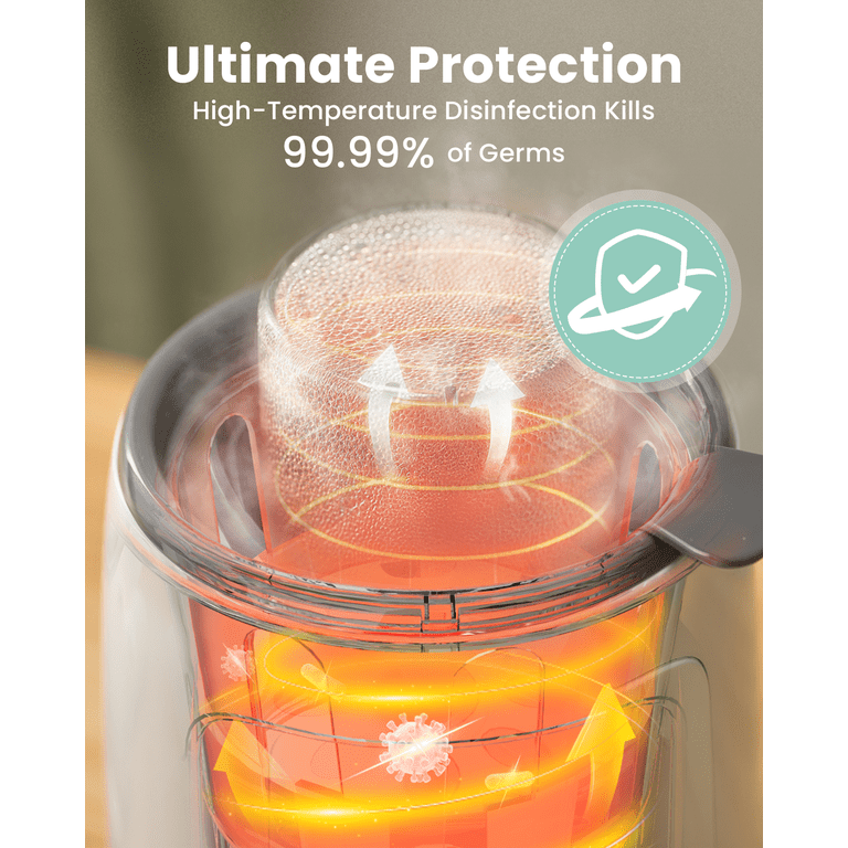 Grownsy 10-in-1 Baby Bottle Warmer, Fast 3-Min photo 6