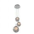 thumbnail image 2 of 309540CH/CLEAR-Kalco Lighting-Meteor - Three Light Pendant   Chrome Finish with Clear Glass, 2 of 2