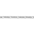 thumbnail image 3 of 14K White Gold chain Figaro 18 in 3.5 mm 3.5mm Semi-Solid, 3 of 5