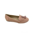 thumbnail image 4 of Victoria K Women's Weaved Texture Zipper Design Strap Buckle Ballerina Flats, 4 of 4