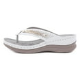 thumbnail image 6 of Mepaouo Women's Wedge Flip Flop Arch Support Orthopedic Sandals Outdoor Beach Slippers Shoes Size 8.5, 6 of 8