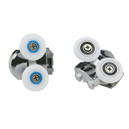

Tinksky A Pair of 25mm Wheel Diameter Replacement Sliding Shower Door Bottom Rollers Runners Wheels