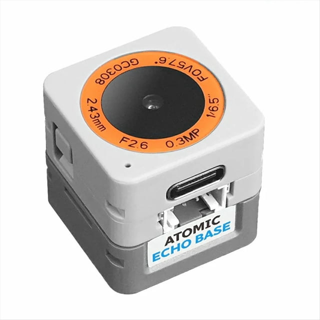 Kit de Chatbot con IA AtomS3R-CAM ESP32-S3, Controlador Programable con Base de Voz y Asistente Visual de Voz Integrado con Cámara.