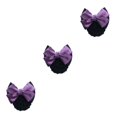 thumbnail image 4 of Guardoinrt Wide Application Bow Hair Net For Chic And Professional Appearance Good Gifts Two-Bows-purple 3Set, 4 of 6