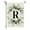 R_Base#54771, variant on Last Chance Ins Style, 26 Letters+green Plant Printing, Flax Garden Flag, First Letter Of Surname, Hanging Flag At The Gate Of Courtyard 2025 New