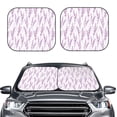 thumbnail image 2 of Xecao Lavender Flowers for Foldable Car Sun Shades (2-Pack) offer sun protection with an easy-fold design for convenient windshield shading., 2 of 7