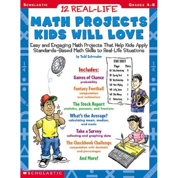 Pre-Owned 12 Real-Life Math Projects Kids Will Love: Grades 4-8 (Paperback) 0439365929 9780439365925