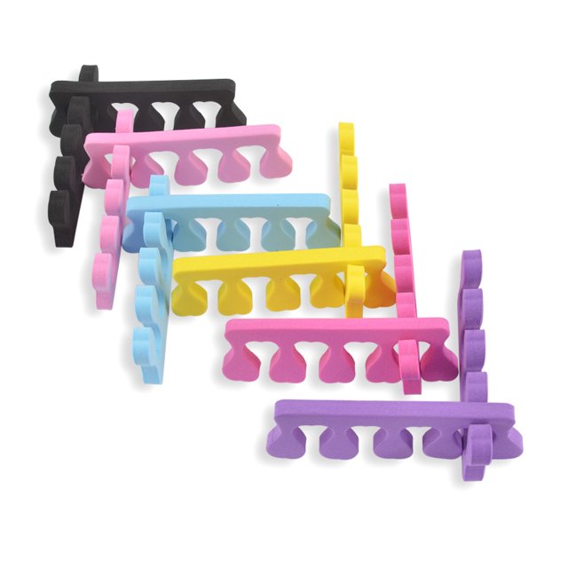 Juego de separadores de dedos de los pies: kit de herramientas de pedicura de dos tonos súper suave y duradero de primera calidad de 24 piezas TUNC Sencillez