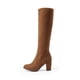 thumbnail image 5 of Botas de gamuza marrón hasta la rodilla para mujer DREAM PAIRS, 5 of 8
